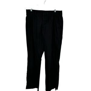 VTG Y2K Prada Sport Nylon Cargo Warm Up Jogger Pants Black Made Italy Mens 34x33